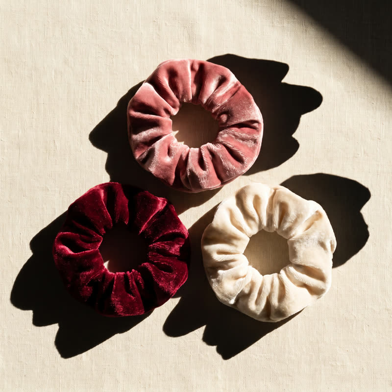 Scrunchie-Set Samt (3er)