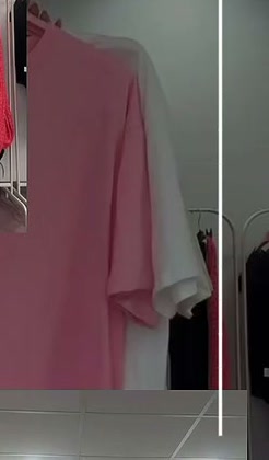 Oversize-Shirt „Amore" Rosa